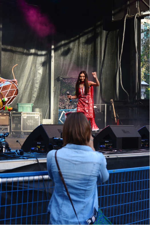 Kirti Ameja performs at the City of Bhangra Festival in Vancouver
